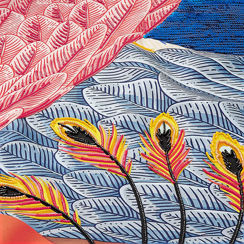 Toucans de Paradis embroidered giant scarf | Hermès USA